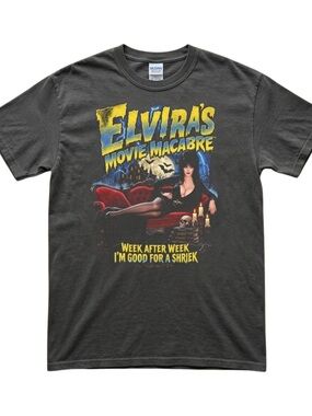 Gildan Elvira Movie retro horror Graphic Tee